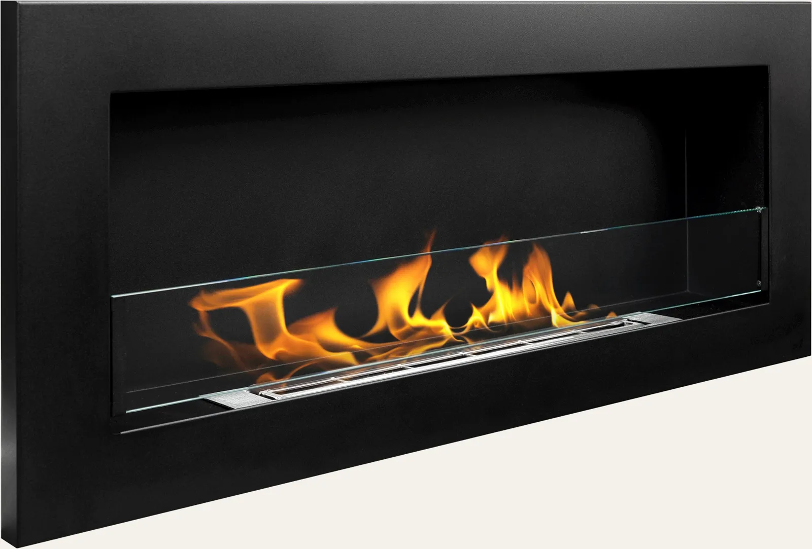 900 Slim Bioethanol Fireplace – Matt black